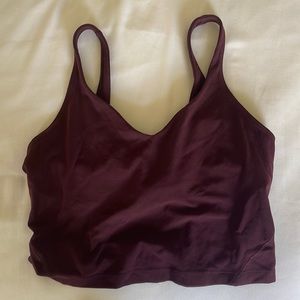 Maroon align tank